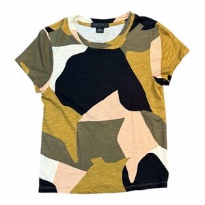 Sanctuary Multicolor Camouflage Short Sleeve Tee